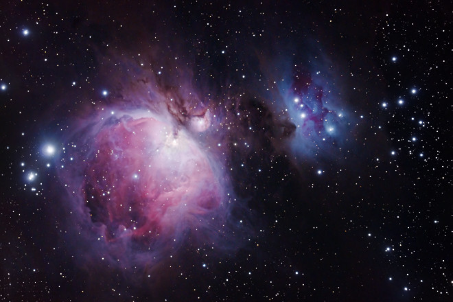 Orion Nebula M42, M43 and NGC 1977, by Steve Peters