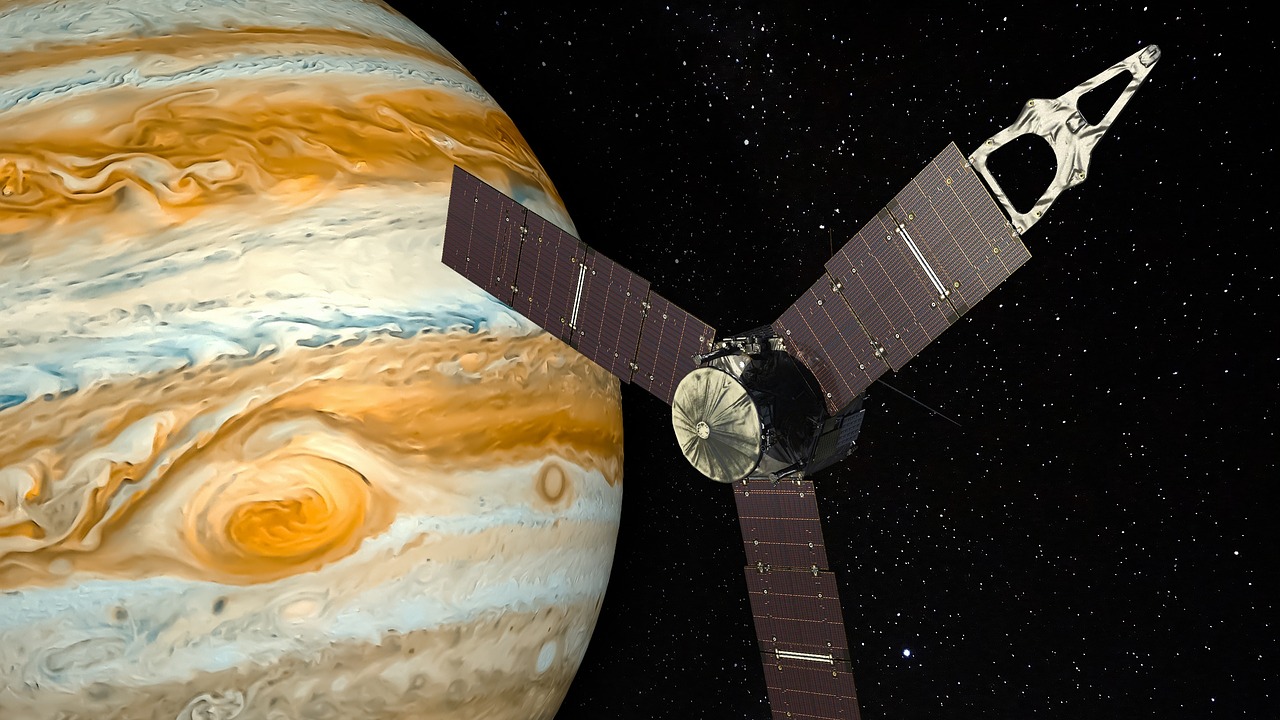 Space probe and Jupiter