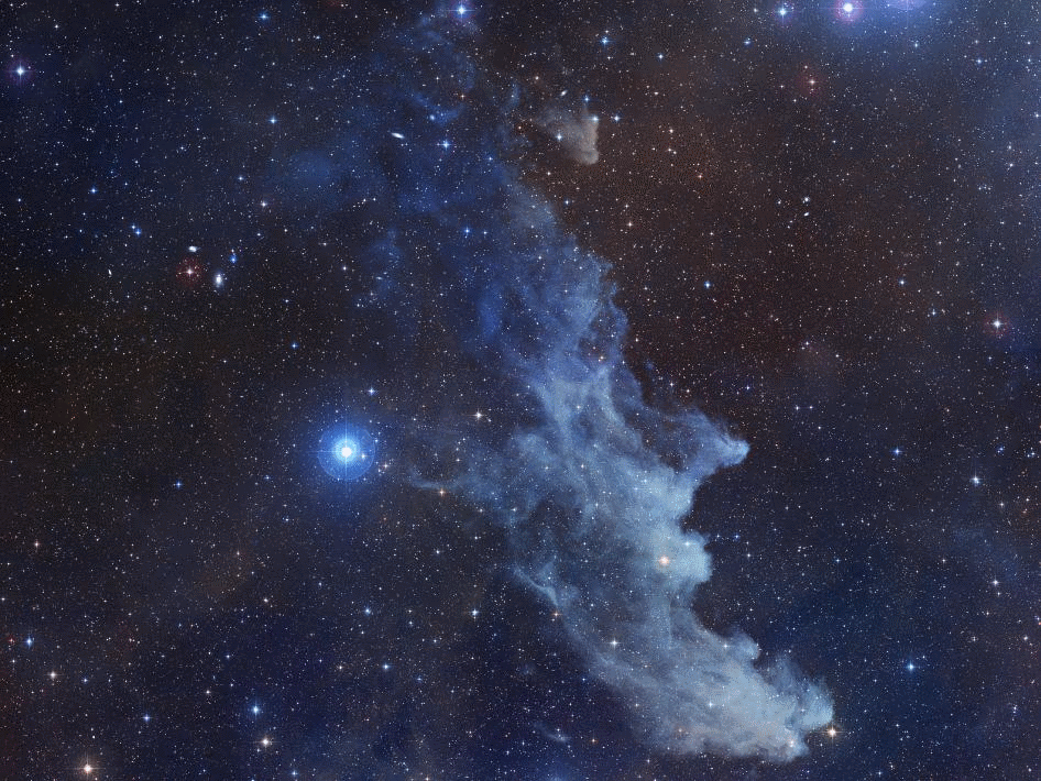 Rigel and the Witch Head Nebula - Photo Credit: NASA/STScI Digitized Sky Survey/Noel Carboni