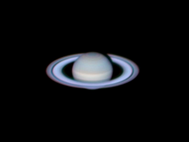 Saturn, by Cherdphong Visarathanonth in Bangkok, Thailand. Taken using an Orion SkyQuest XT8g Computerized GoTo Dobsonian Telescope.  