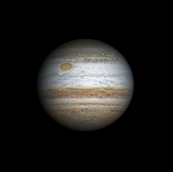 Jupiter, by Tom W. (Image flipped.)