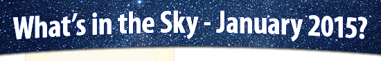 What's in the Sky - January 2015?