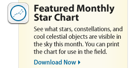 Featured Monthly Star Chart - Download!