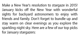 Make a New Year's resolution to stargaze in 2015!