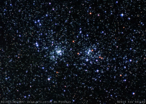 Double Cluster in Perseus by Ken Griggs