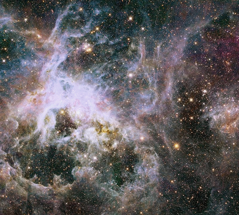 Image: Hubble Space Telescope Image of Tarantula Nebula Credit: NASA, ESA, E. Sabbi (STScI)