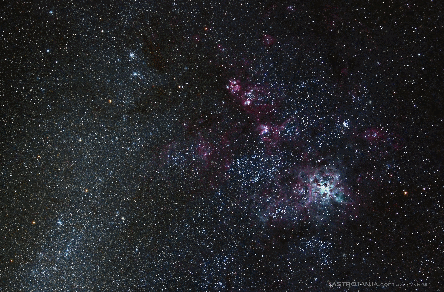 Tarantula Nebula imaged from South Africa by AstroTanja.