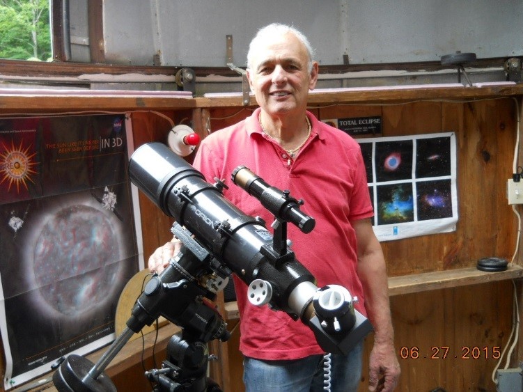 Michael H. in his Berkshires observatory