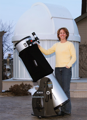 Terri W. with an Orion Dob!