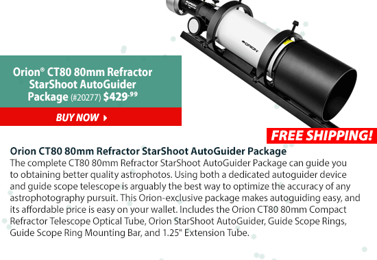 Orion CT80 80mm Refractor StarShoot AutoGuider Package (#20277) $429.99 - Buy Now