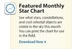 Featured Monthly Star Chart - Download Now